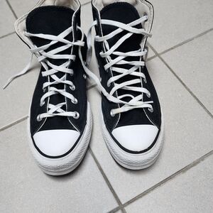 Converse Cream High-Top Sneakers